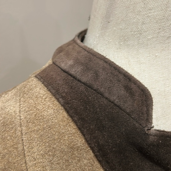 Vintage Cape Poncho Express suede cape poncho coat snap closure Free Size - Picture 12 of 16